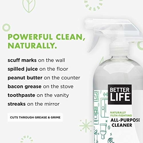 Better Life all-purpose cleaner ad highlighting cleaning uses