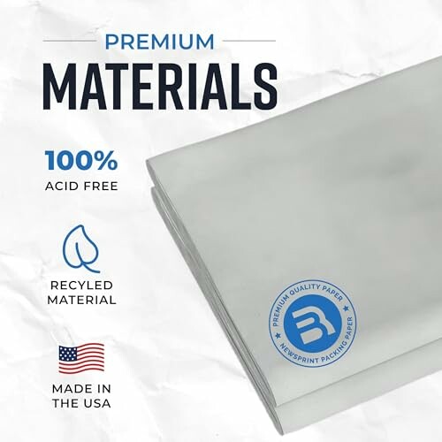 Premium acid-free recycled paper made in the USA.