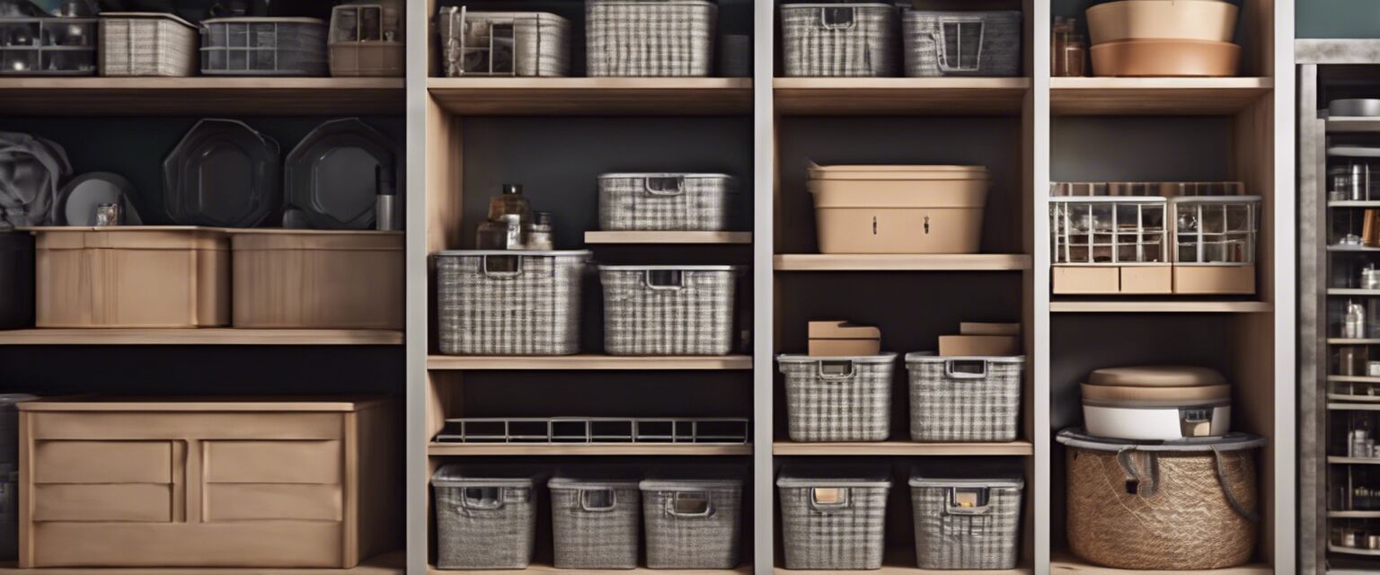 Organized shelving unit